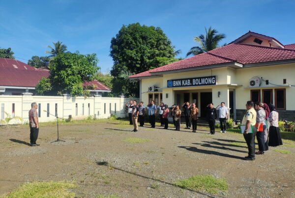 BNN Kabupaten Bolaang Mongondow Laksanakan Apel Perdana Pasca Cuti Bersama Hari Suci Nyepi dan Hari Raya Idul Fitri